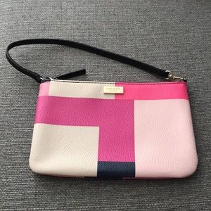 NWOTKate Spade shades of pink/navy purse